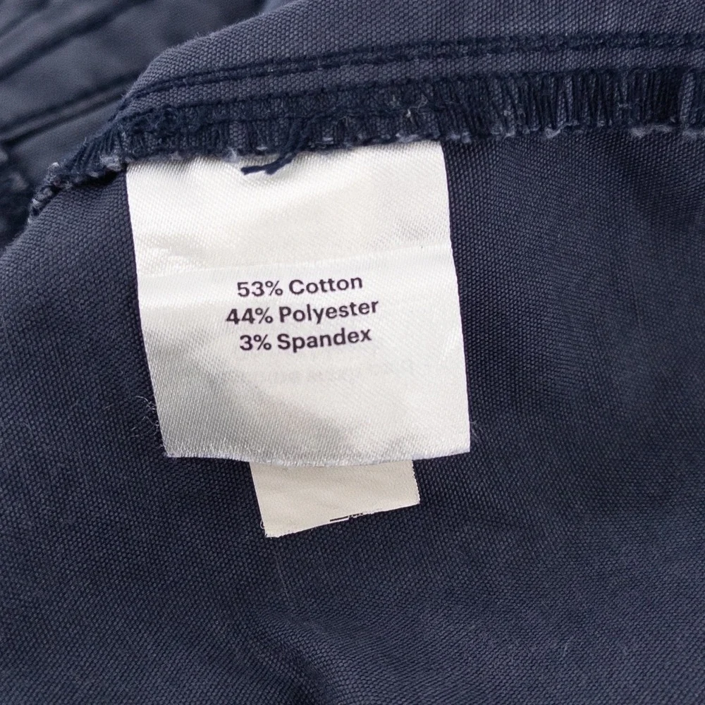 REI Co-op Womens Medium Campwell Pants Navy Blue High Rise Elastic Waist Hiking